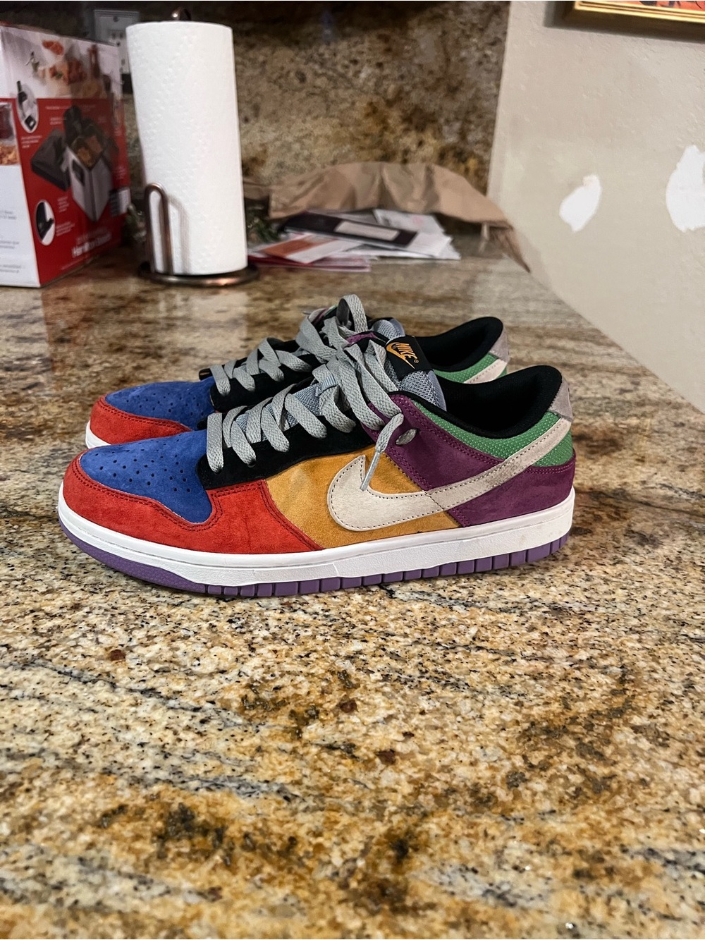 Nike Dunk Low SP Viotech 2019 Multicolor Suede Men’s Size 8 CT5050-500